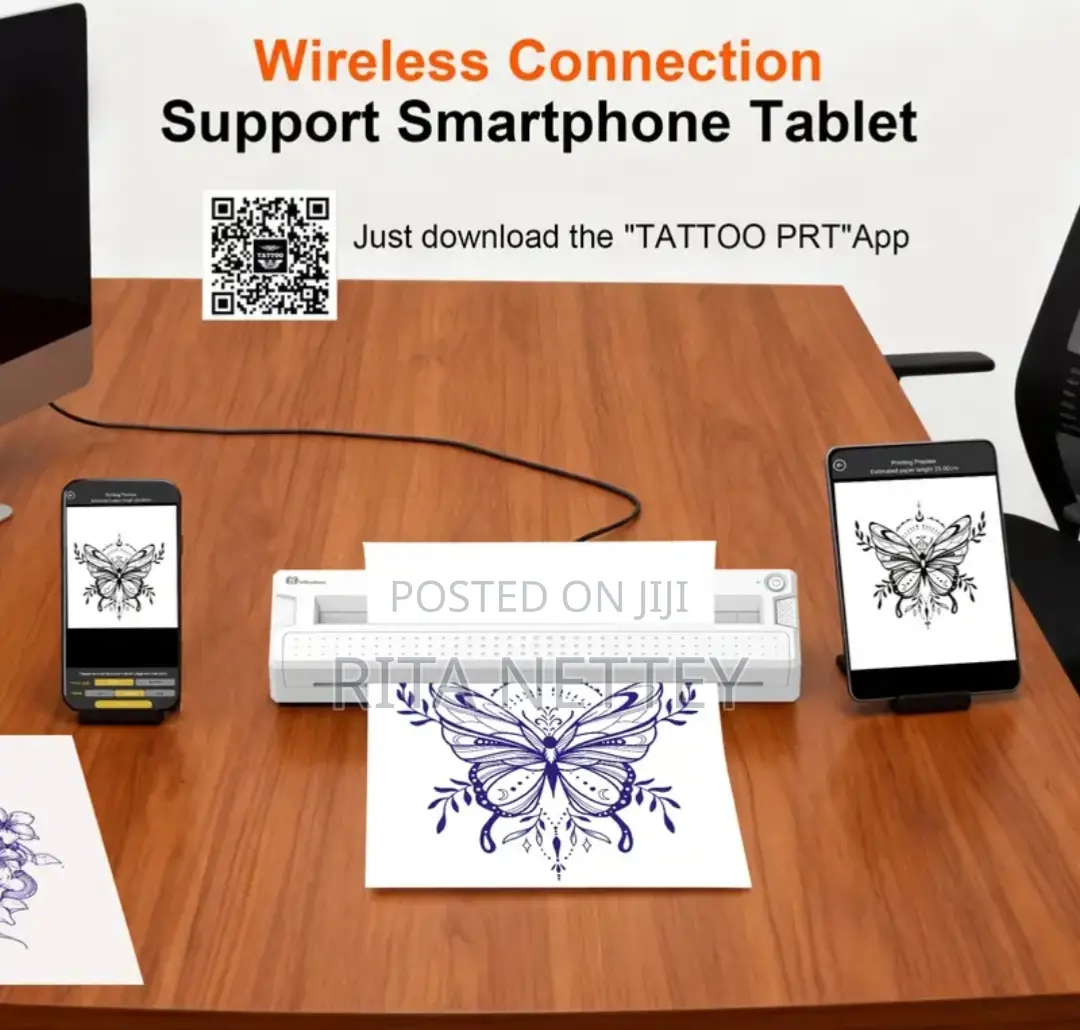 Portable Document and Tattoo Stencil Thermal Printer