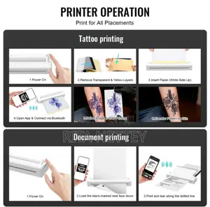 Portable Document and Tattoo Stencil Thermal Printer