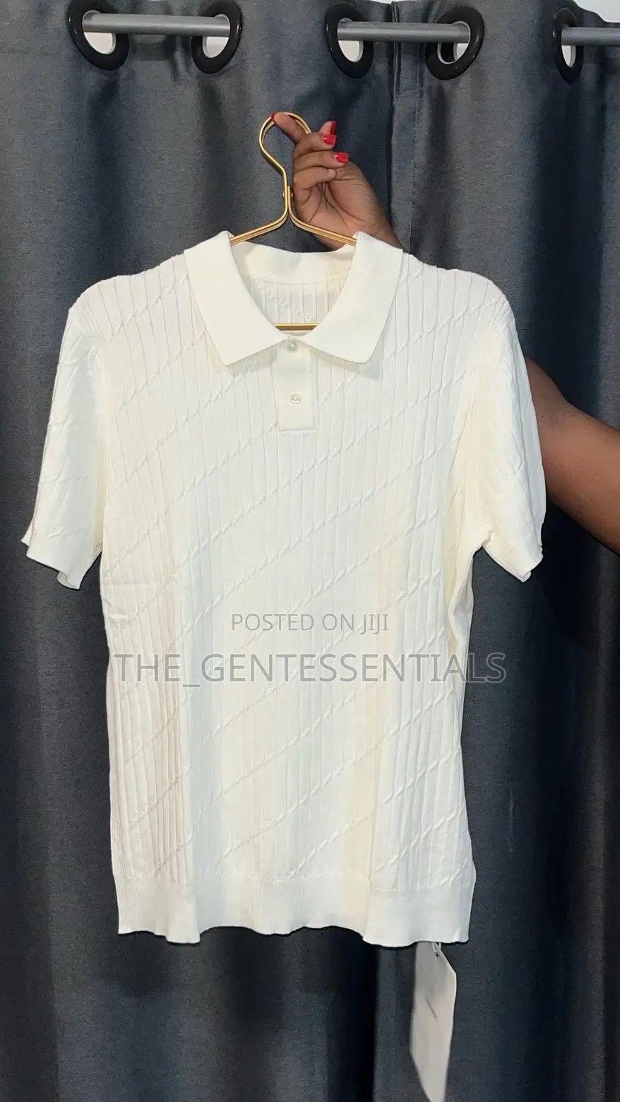 Stretchy Knitted- Like Shirt