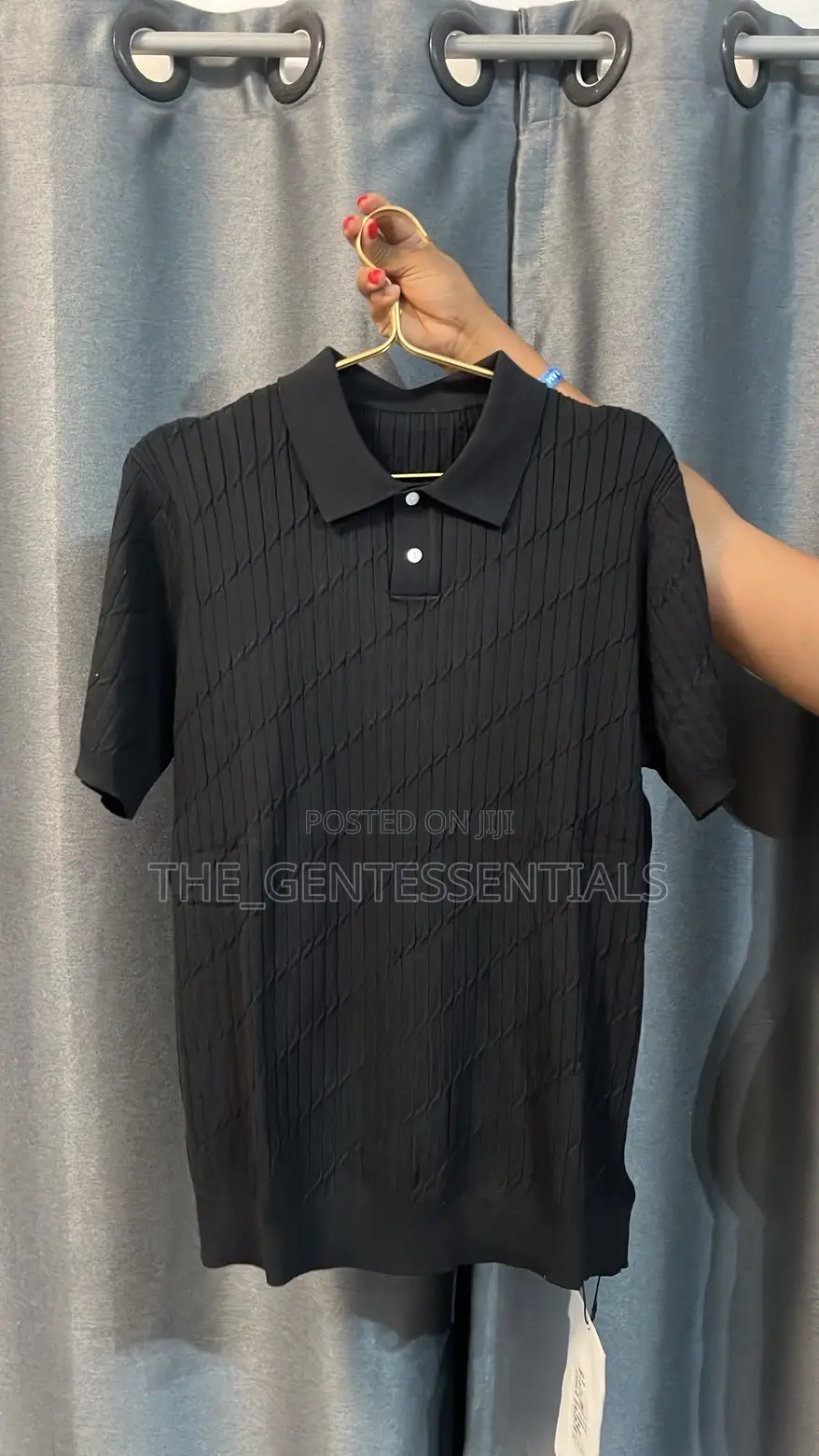 Stretchy Knitted- Like Shirt