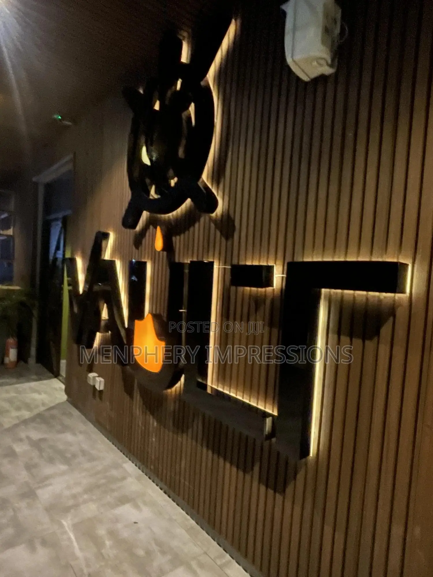 Vault 3d Signage With Light
