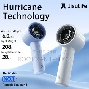 Jisulife New Mini Portable Fan , 5000mah Battery Long-Lasting Power