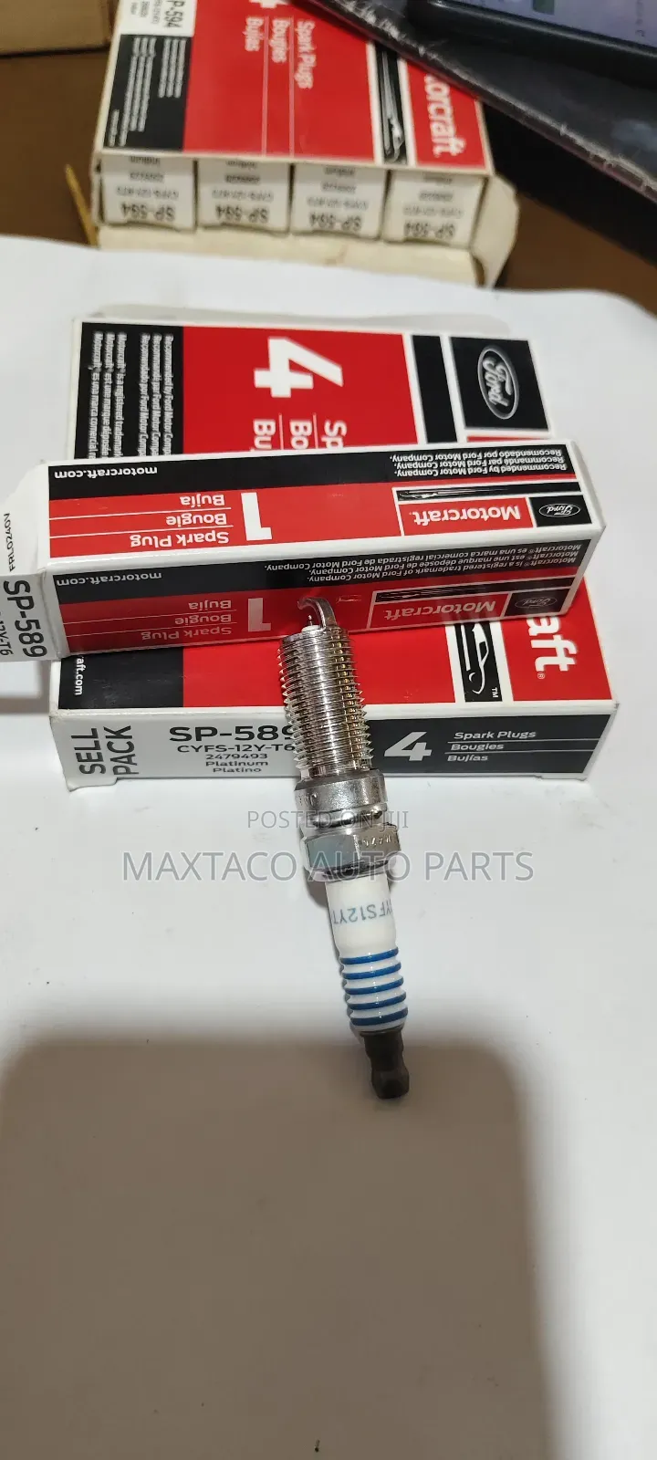 Motorcraft Sp-589 ( Cyfs-12 Y- T6) Spark Plugs For.F150