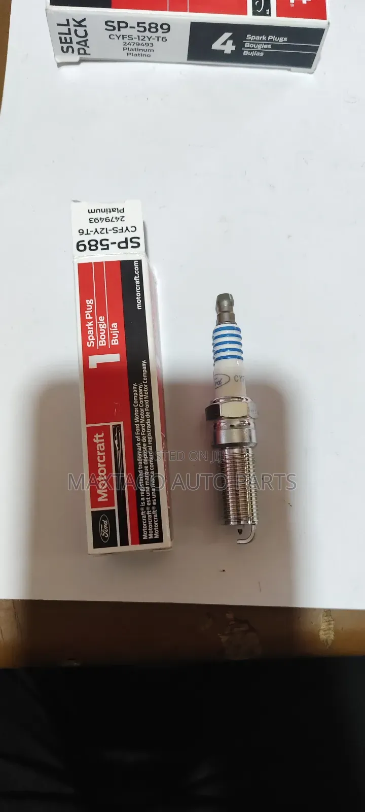 Motorcraft Sp-589 ( Cyfs-12 Y- T6) Spark Plugs For.F150