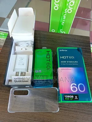 New Infinix Hot 60i 128 GB Silver