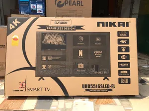 Quality Display Slim And Flameless Nikai 55inch Smart 4k Tv