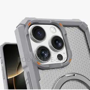 Magnetic Case for iPhone 13 to 16 Pro Max, Ring Kickstand Mag-Safe