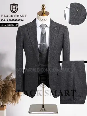 Textured Three Piece Suit