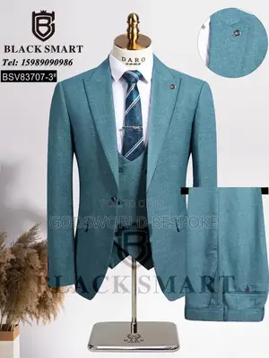 Textured Three Piece Suit