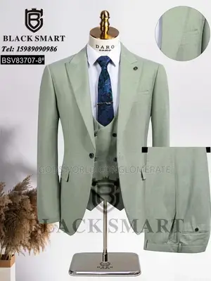 Textured Three Piece Suit