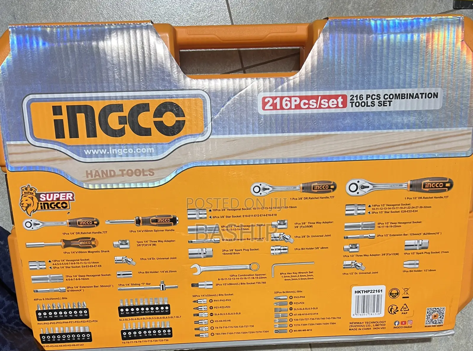 216pcs Tools Set
