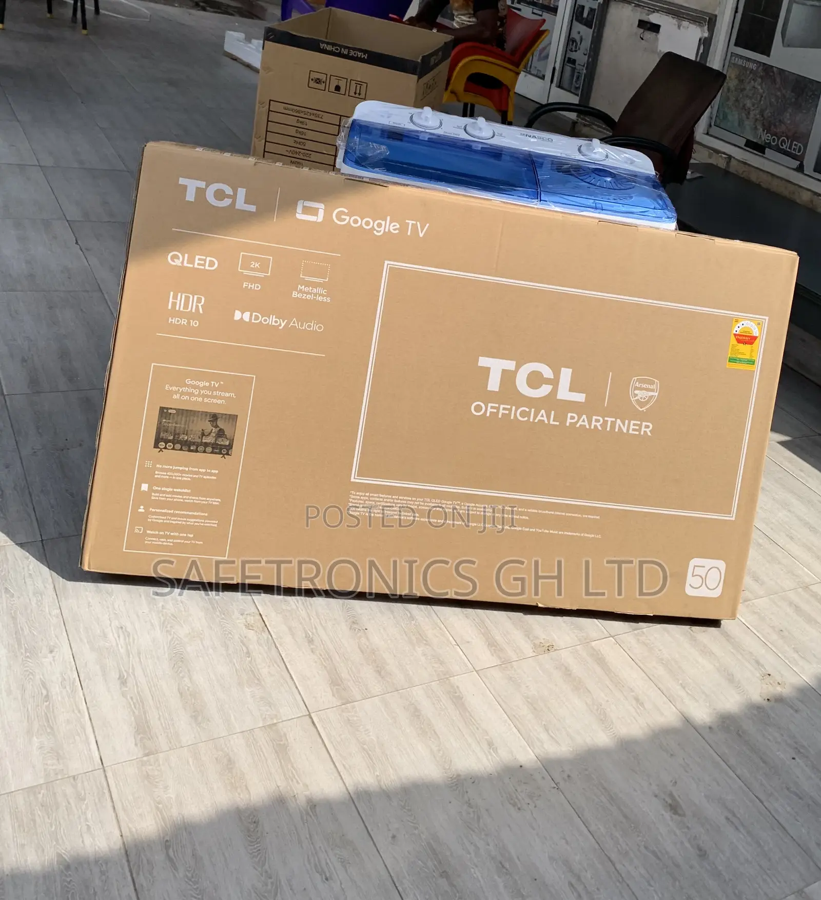 Frameless Smart Satellite 50 Inch Qled TCL 50s5k Android Tv
