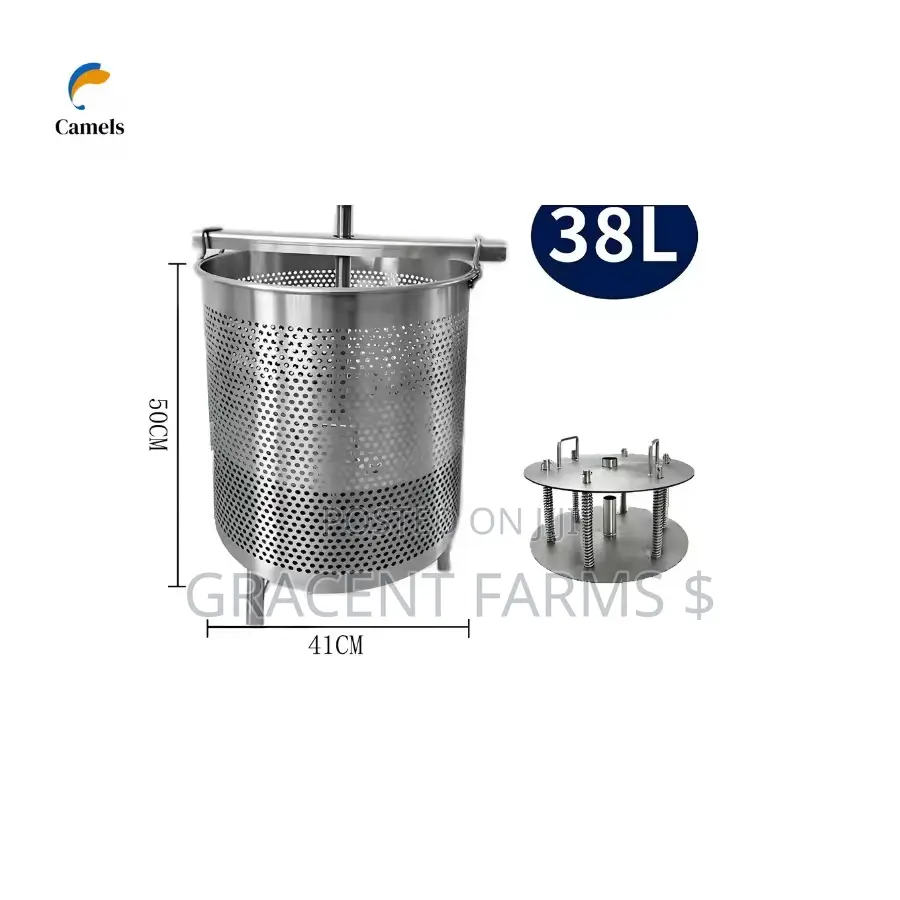 Stainless Steel Commercial Honey Greek Yogurt Press – 38l Capacity