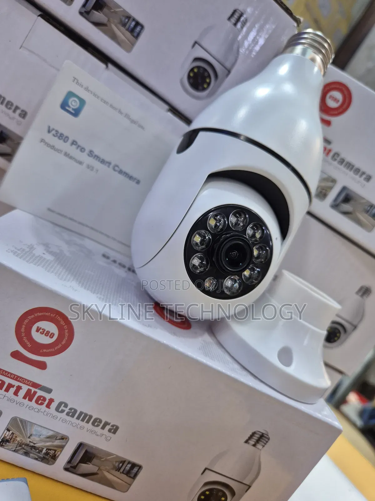 Original V380 Pro Bulb CCTV Camera.