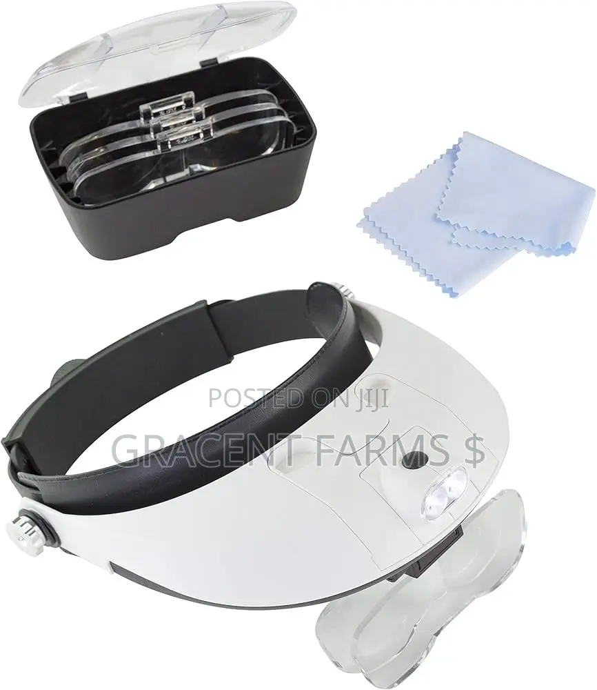 2 Led Headband Illuminating Magnifier