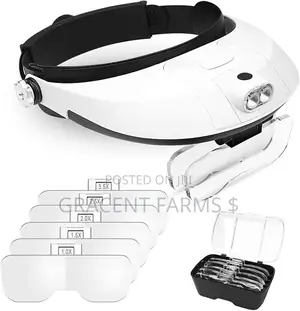 2 Led Headband Illuminating Magnifier