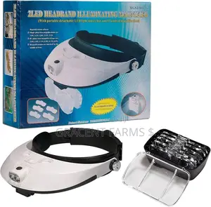 2 Led Headband Illuminating Magnifier
