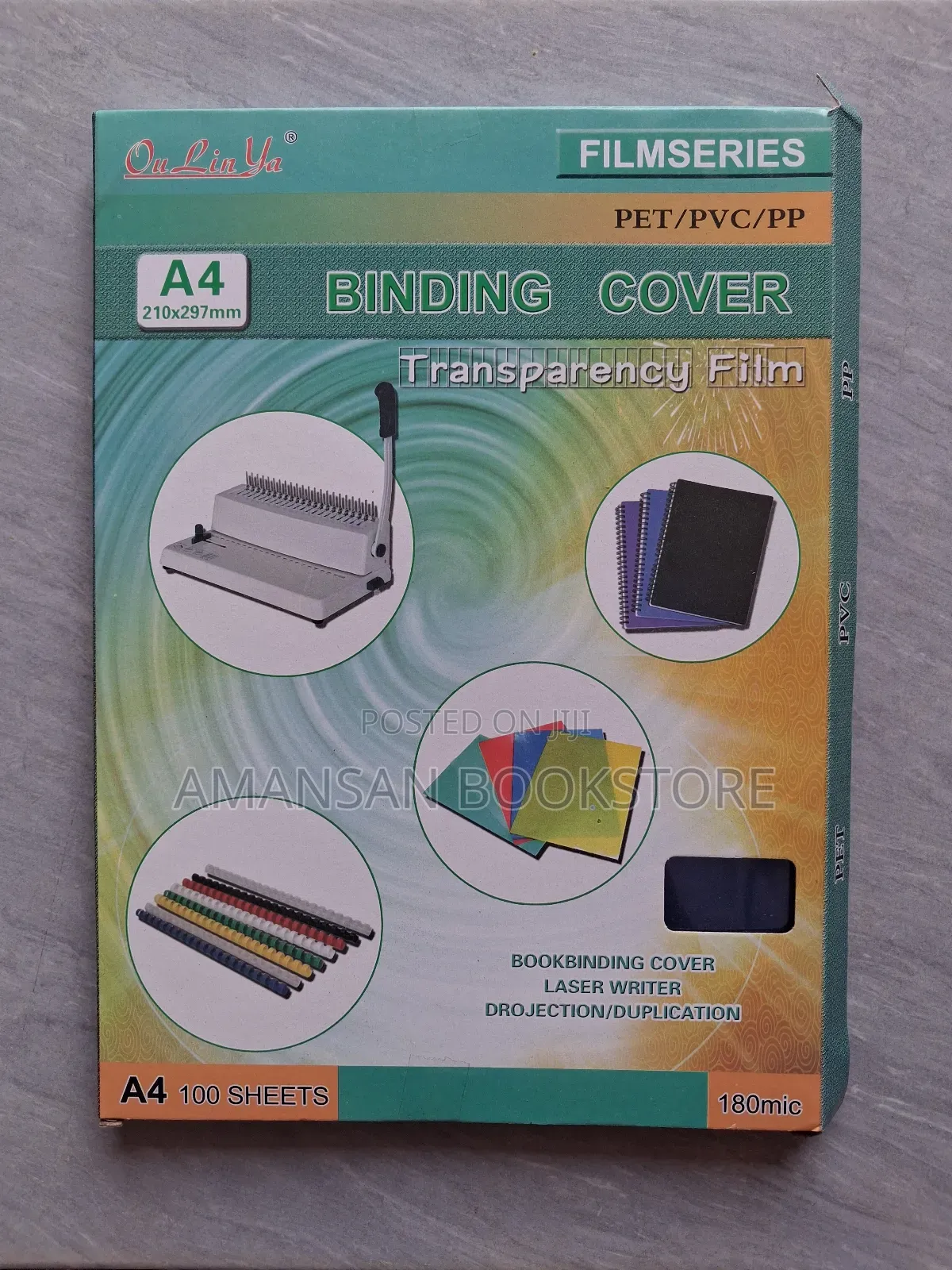 A4 PVC Binding Cover 100 Sheets