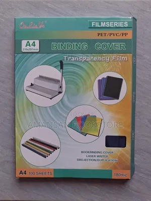 A4 PVC Binding Cover 100 Sheets