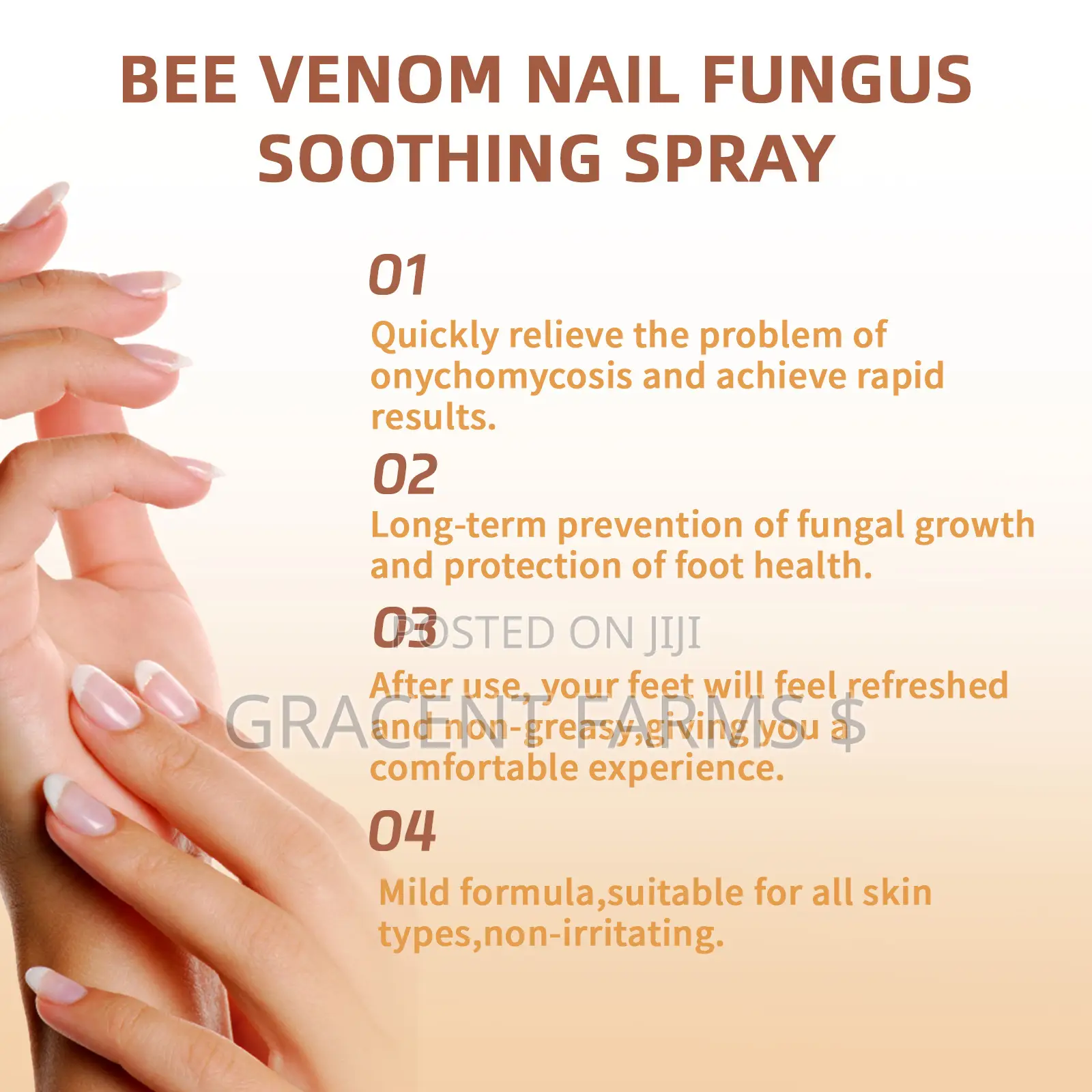 Bee Venom Nail Fungus Soothing Spray.