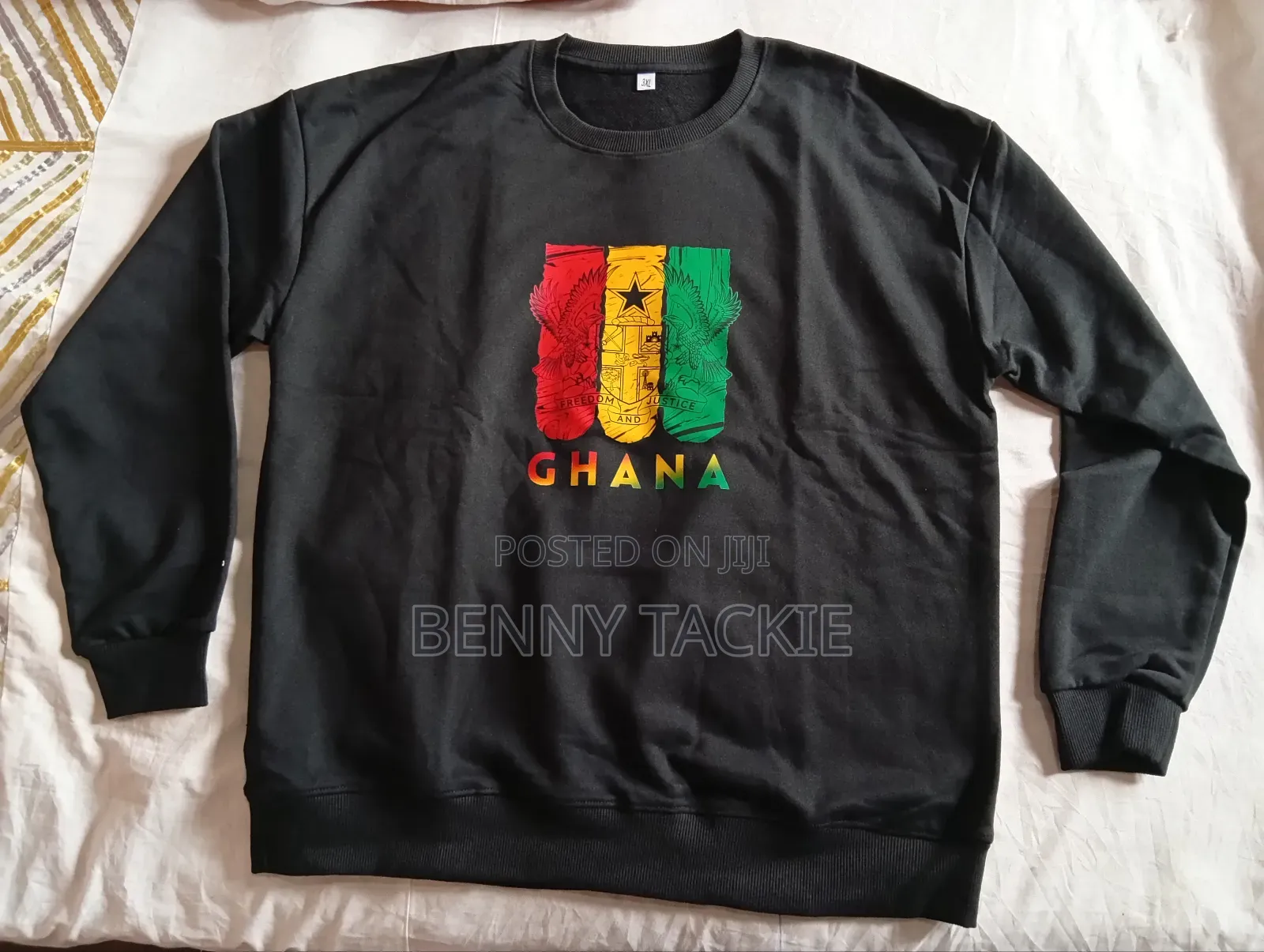 Heavy 100% Cotton Ghana Sweatshirt Long Sleeve