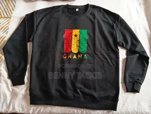 Heavy 100% Cotton Ghana Sweatshirt Long Sleeve