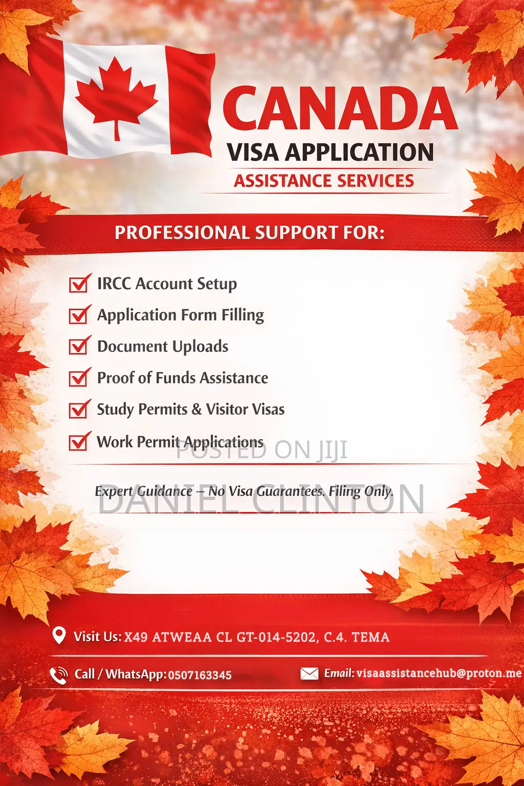 Canada Visa Application Filing Assistance