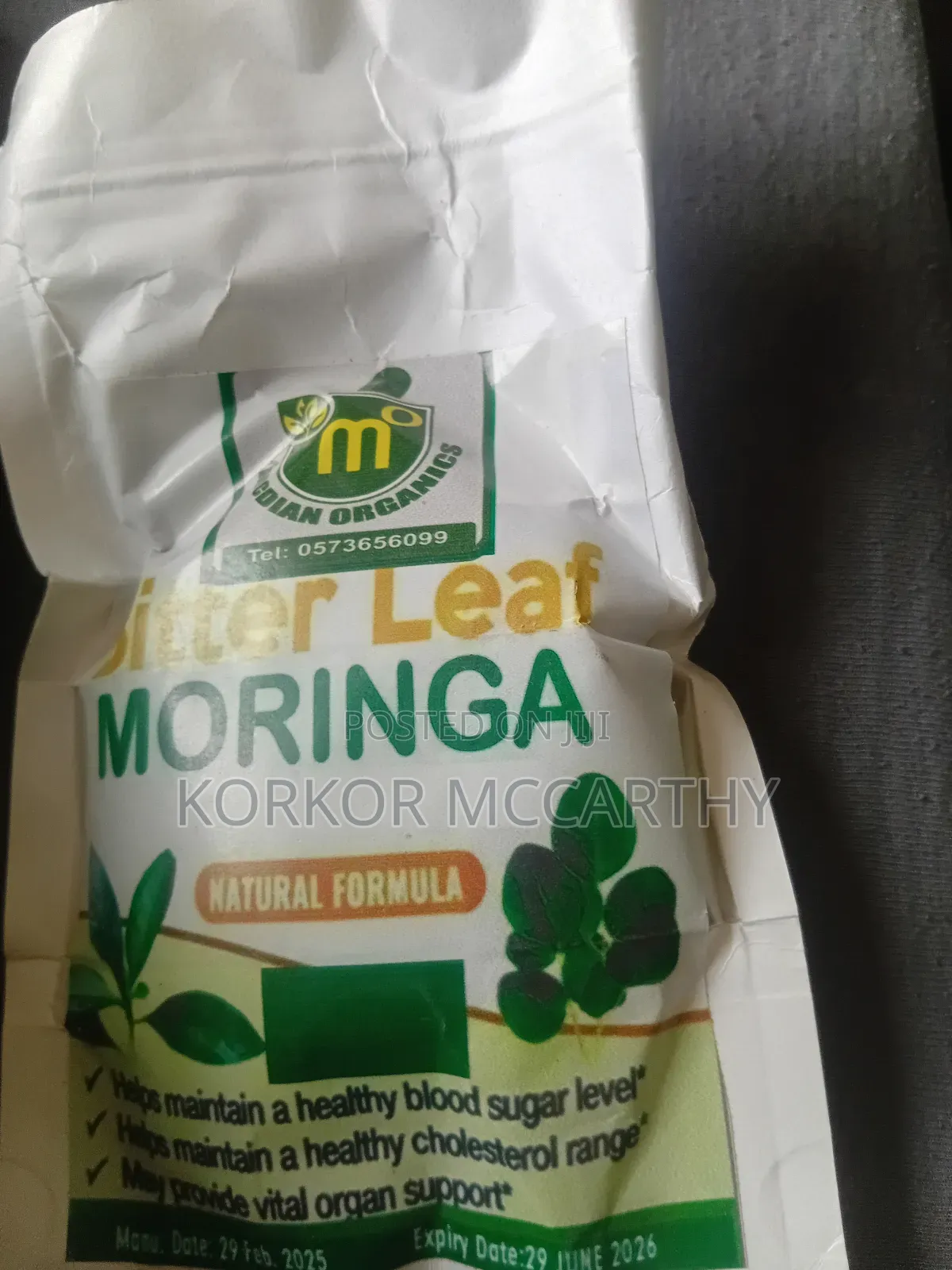Bitter Leaf Moringa Powder(Supports Weight Loss, Reduces Cholestero
