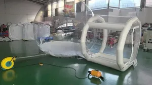 Bubble House With Colorful Baloons and Blower