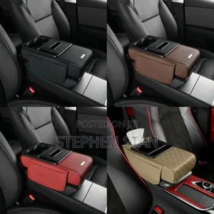High Quality Car Armrest Cushion With Phone and Cup Holder