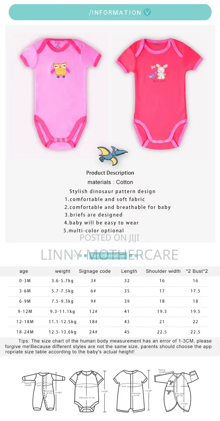 5-PCS Baby Bodysuit Pack