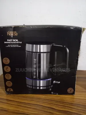 George Home 1.7l Smoked Glass Kettle From Uk 