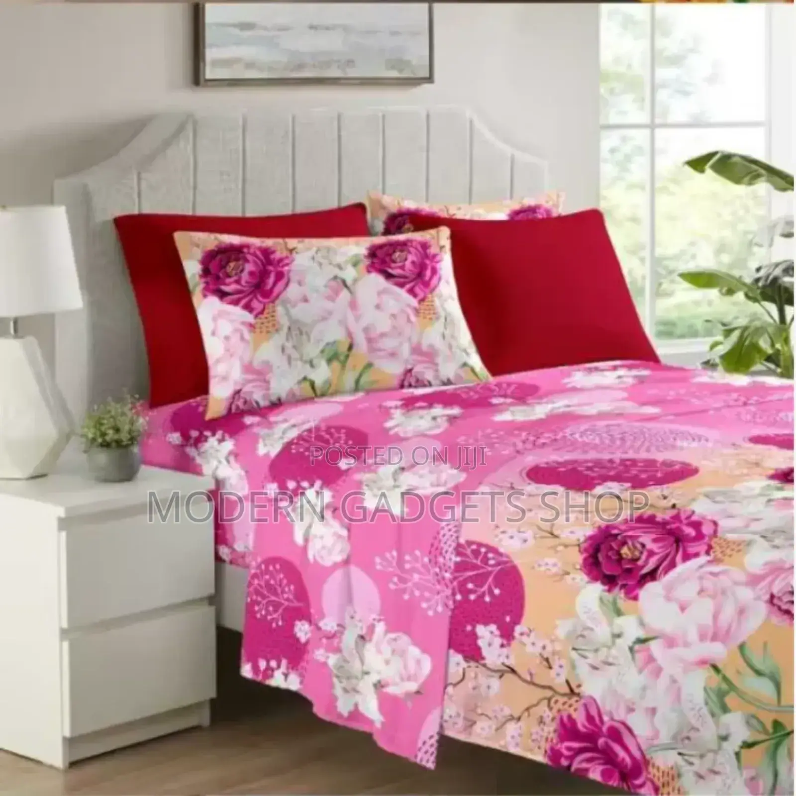 Cotton Fitted Bed Sheet 6pcs Set