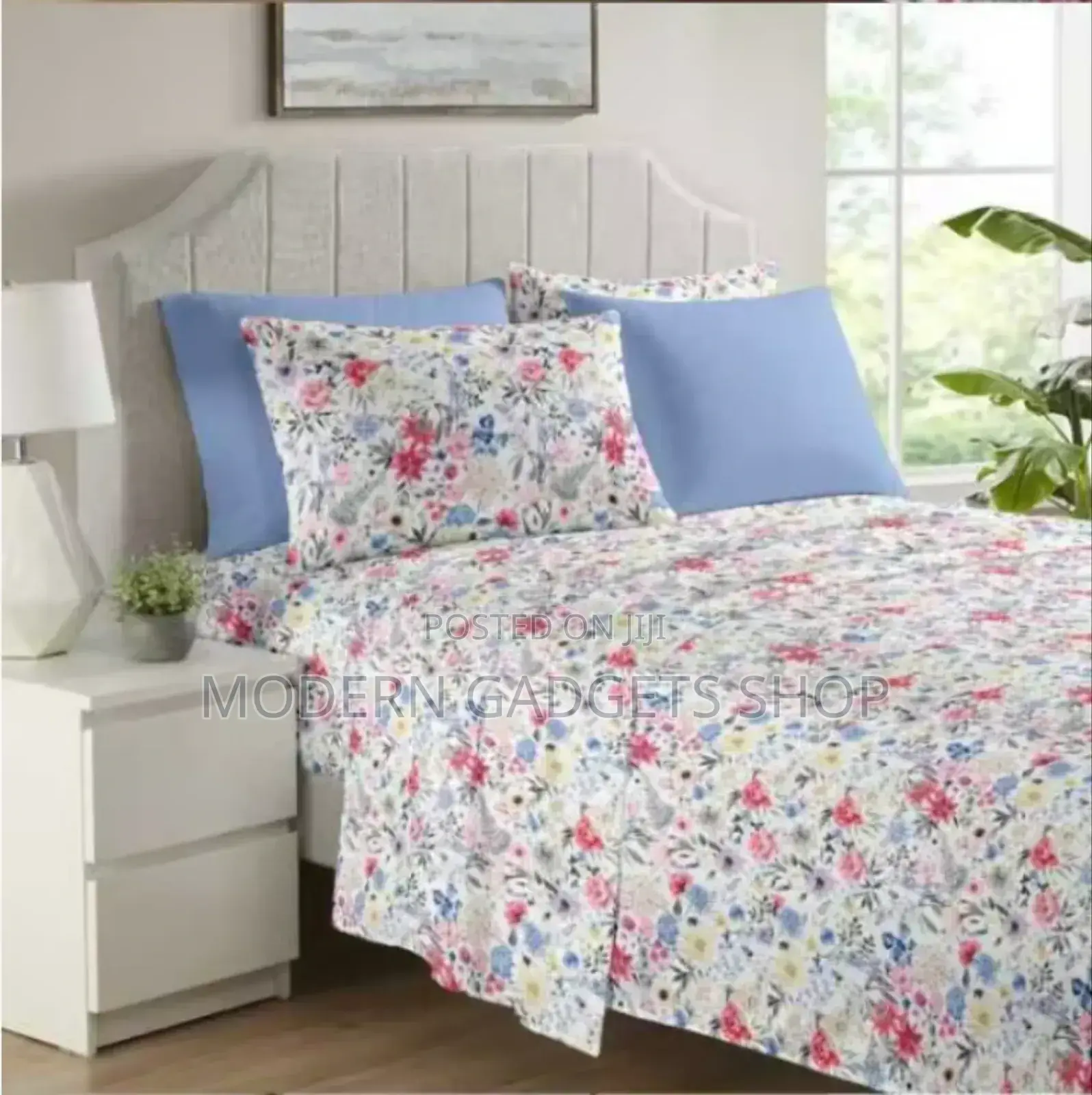 Cotton Fitted Bed Sheet 6pcs Set