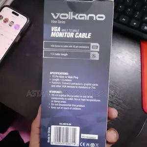 Vga Cable (Monitor Cable) 1.5 Mtr - Volkano
