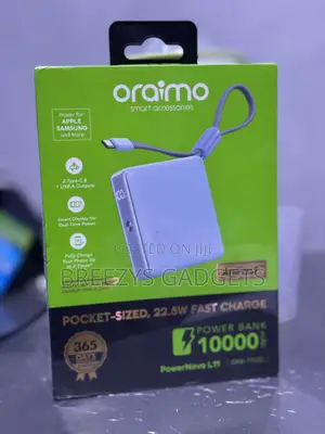 Oraimo Powernova L11 10000mah 22.5w Power Bank