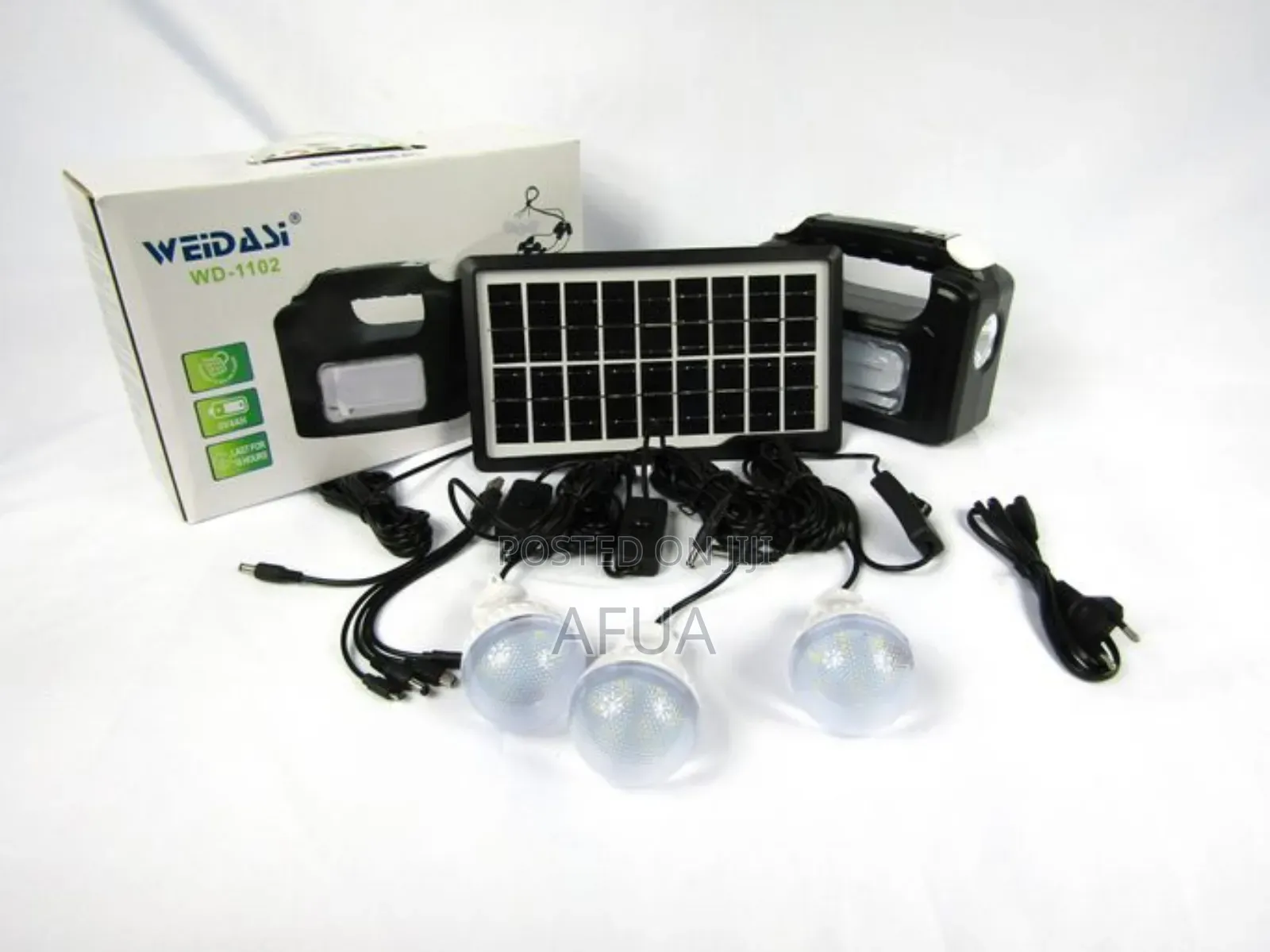 Solar Rechargeable Lamp With Emergency Power Bank '714133
