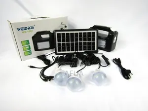 Solar Rechargeable Lamp With Emergency Power Bank '714133