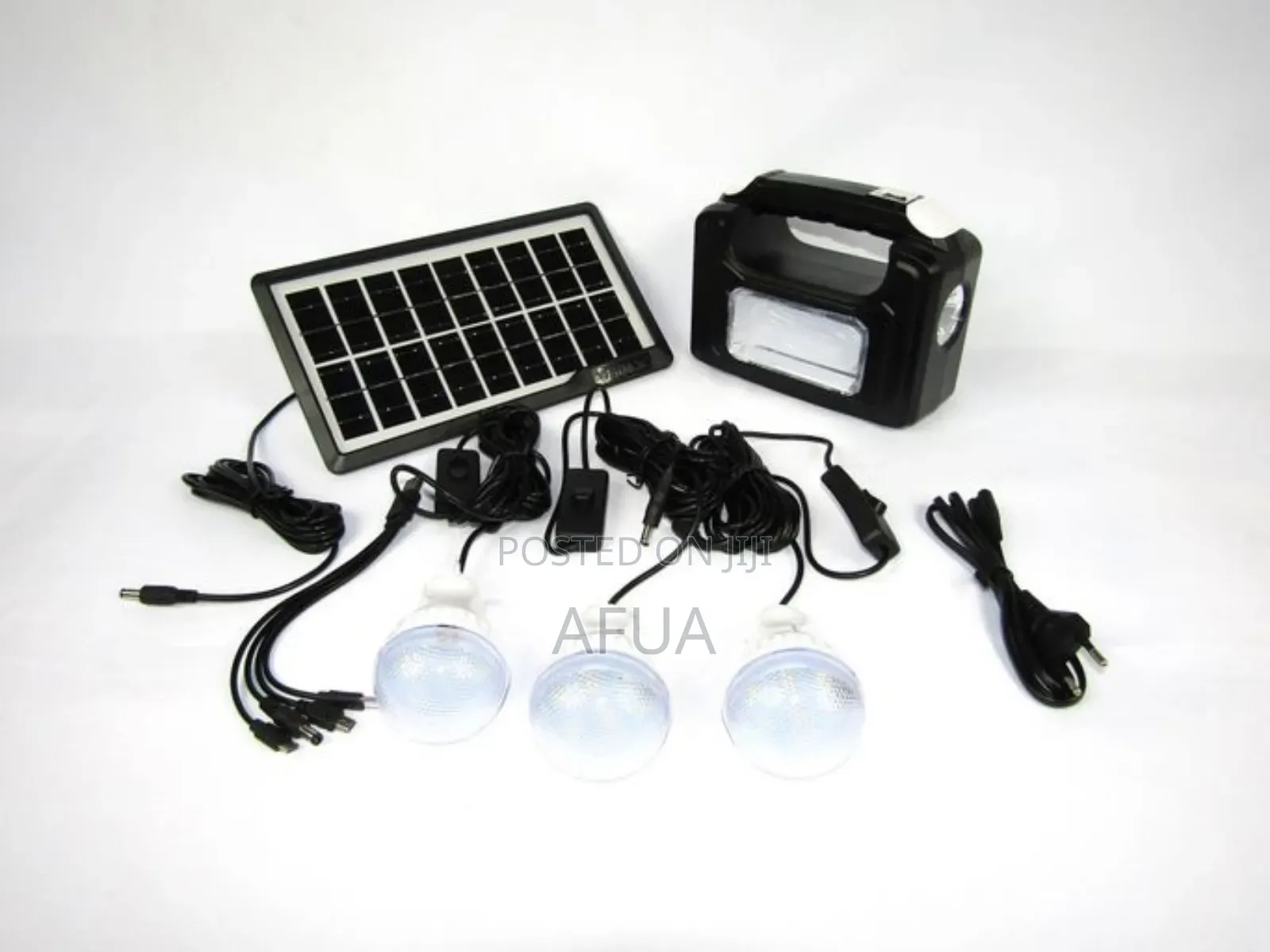 Solar Rechargeable Lamp With Emergency Power Bank '714133