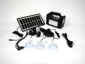 Solar Rechargeable Lamp With Emergency Power Bank '714133