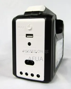 Solar Rechargeable Lamp With Emergency Power Bank '714133