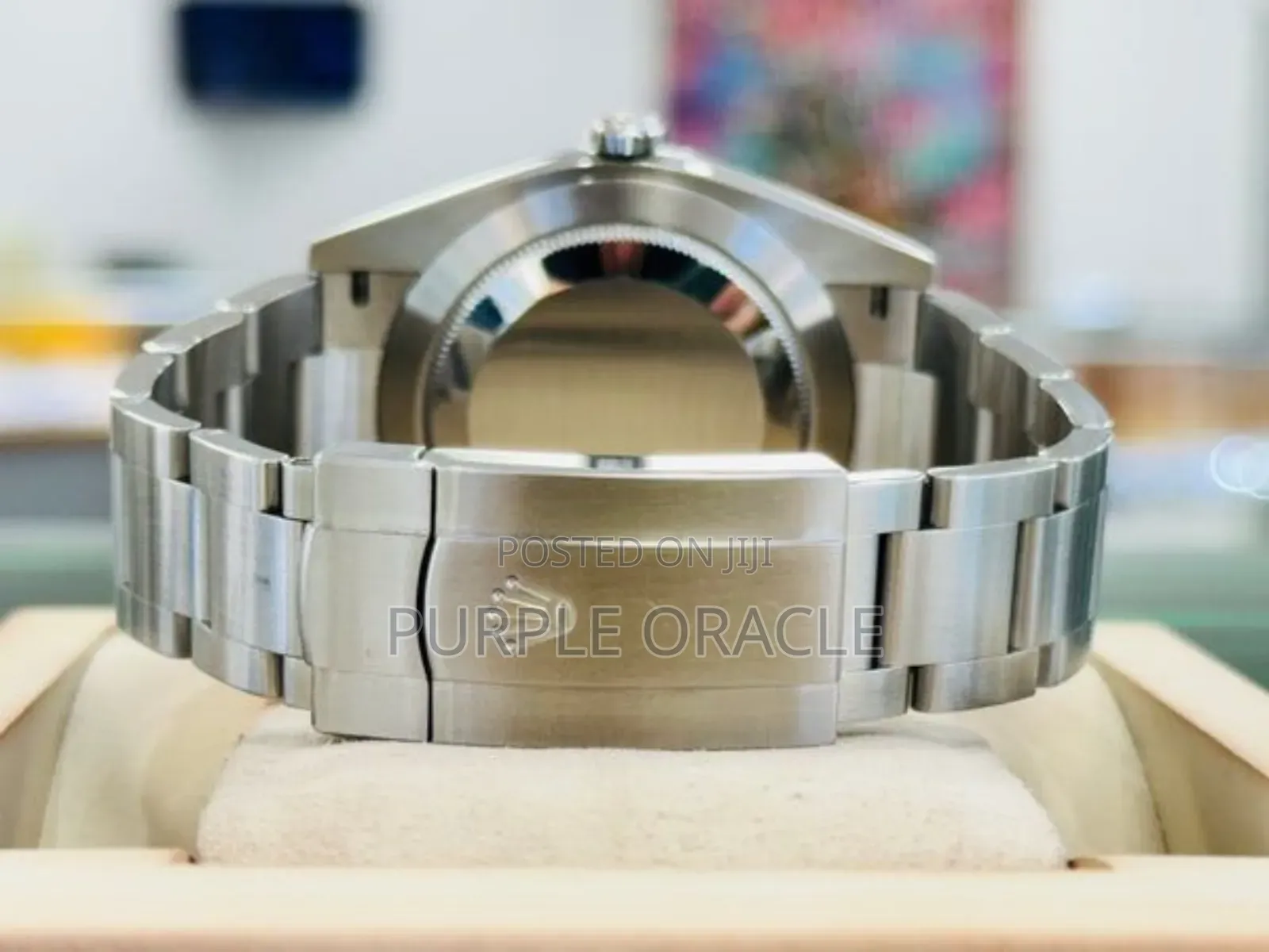 Rolex Oyster Pepertual 41mm Silver Yellow Dial Watch