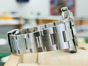 Rolex Oyster Pepertual 41mm Silver Yellow Dial Watch