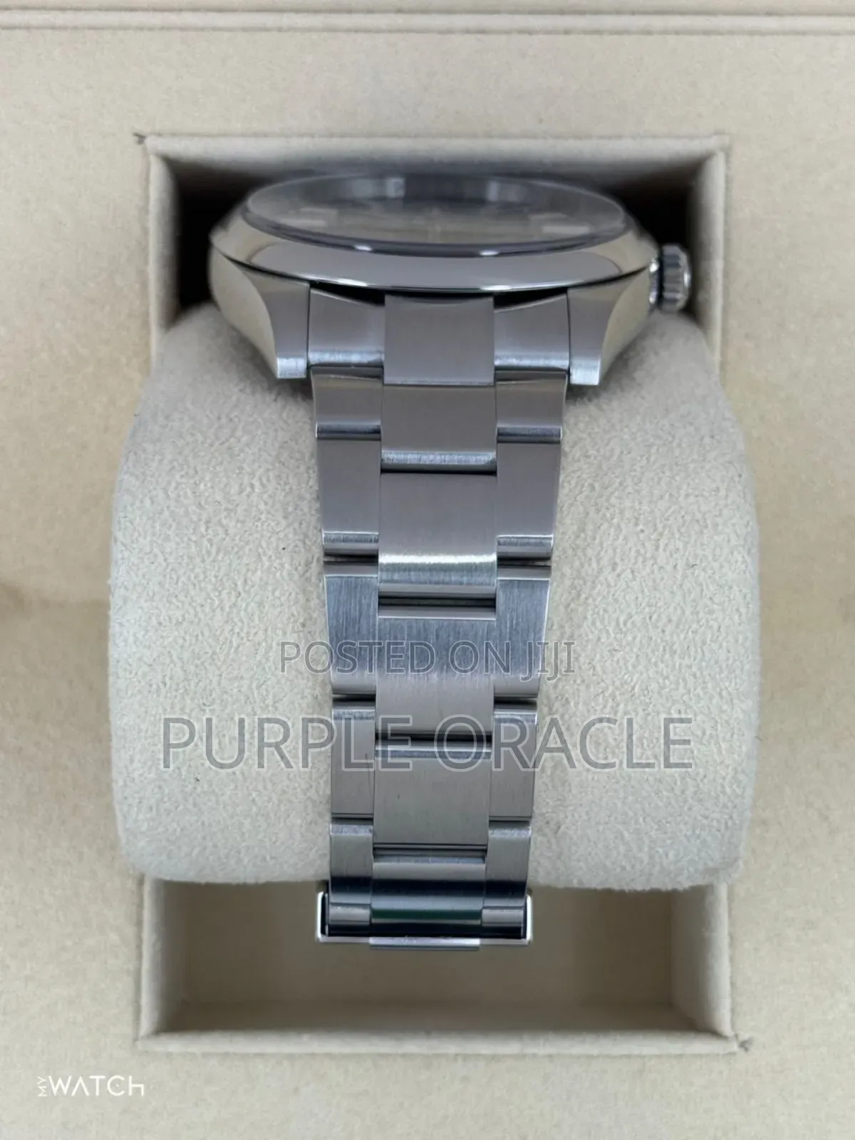 Rolex Oyster Pepertual 41mm Silver Black Dial Watch