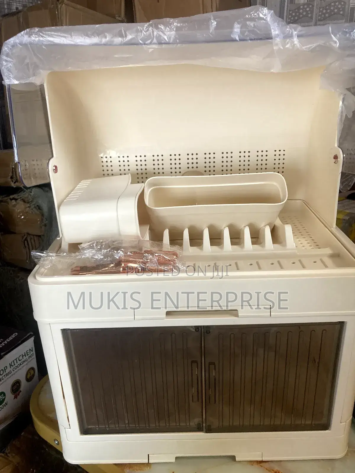 2 Layers Covered Dish Rack