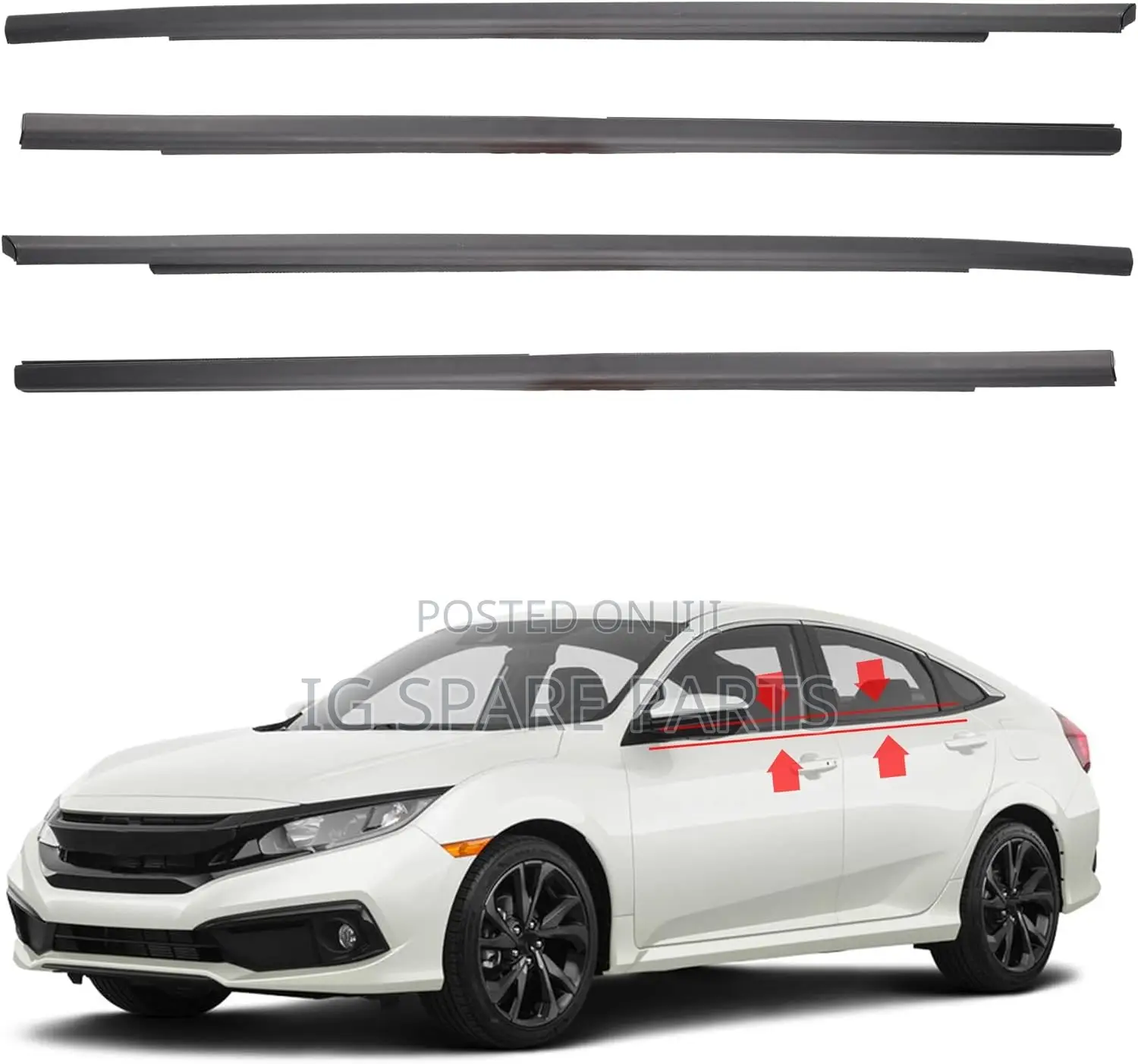 Honda Civic 2016-2021 Door Mouth 4pcs