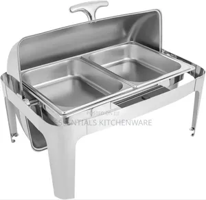 Rectangular Roll Over Chaffing Dish Silver 9l
