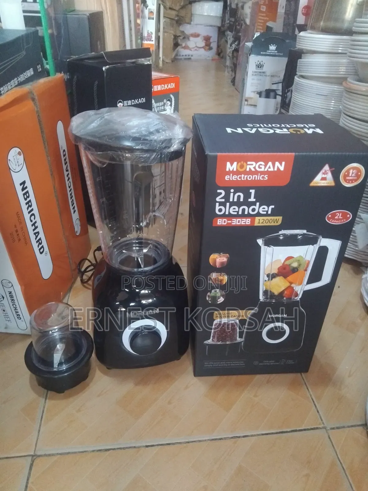 2 in 1 Blender- Morgan Electronic