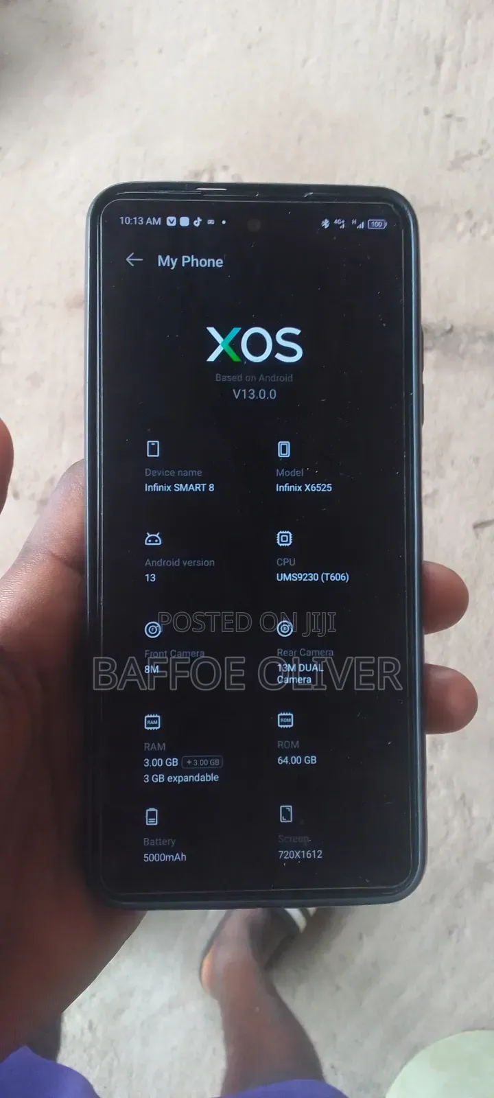 Infinix Smart 8 64 GB Gold