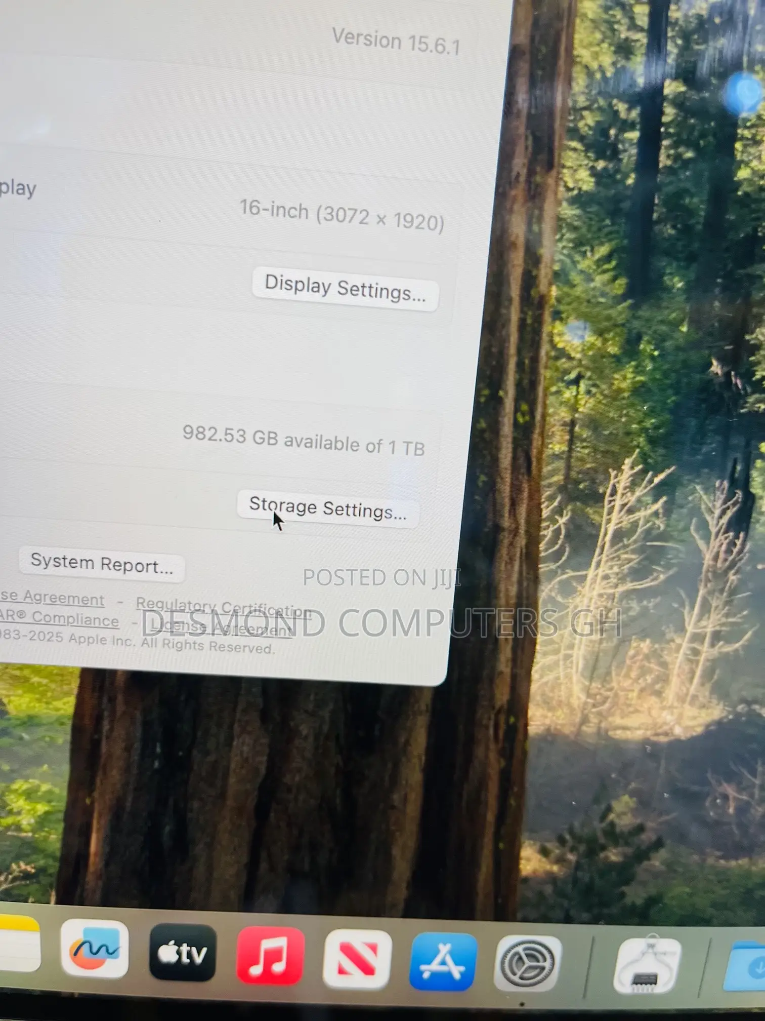 Laptop Apple MacBook Pro 2019 16GB Intel Core i9 SSD 1T
